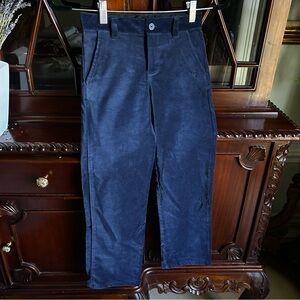 Janie and Jack Boy’s Velvet Navy Trousers
